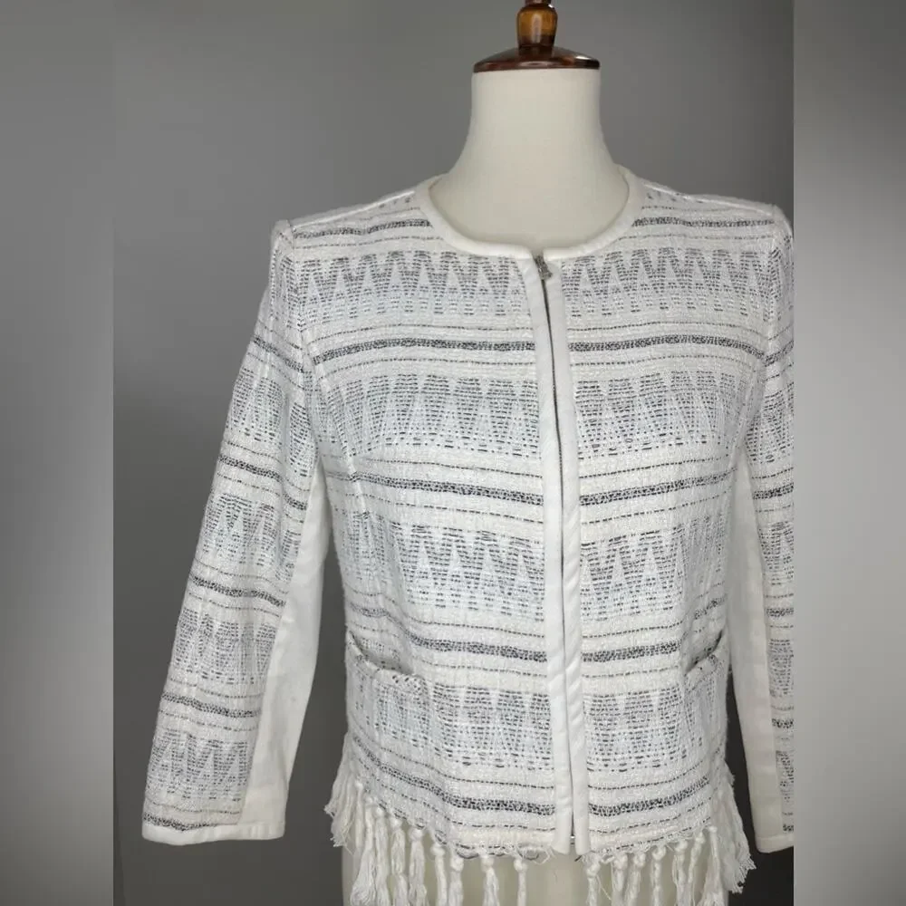 McGinn 'Skye' Tweed Jacket Women's Size 6 - Picture 7 of 11